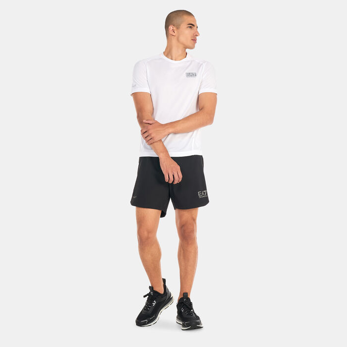 EA7 Emporio Armani Men's Ventus 7 Logo T-Shirt White EA7 Emporio Armani Men's Ventus 7 Logo T-Shirt White image number 2
