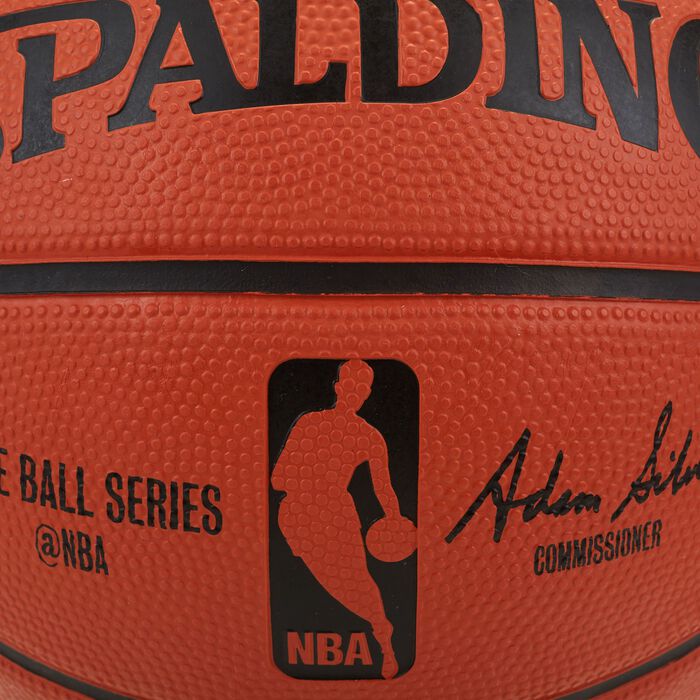 Spalding NBA Game Ball Replica Outdoor Rubber Basketball Orange Spalding NBA Game Ball Replica Outdoor Rubber Basketball Orange image number 2