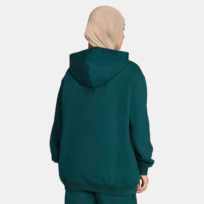 adidas Originals Women's Essentials French Terry Hoodie Green