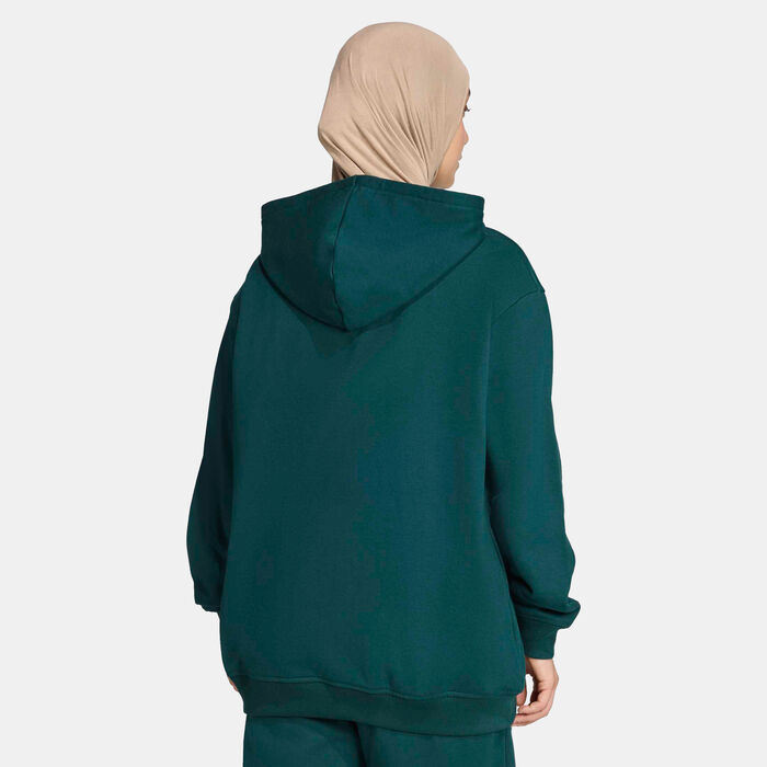 adidas Originals Women's Essentials French Terry Hoodie Green image number 1
