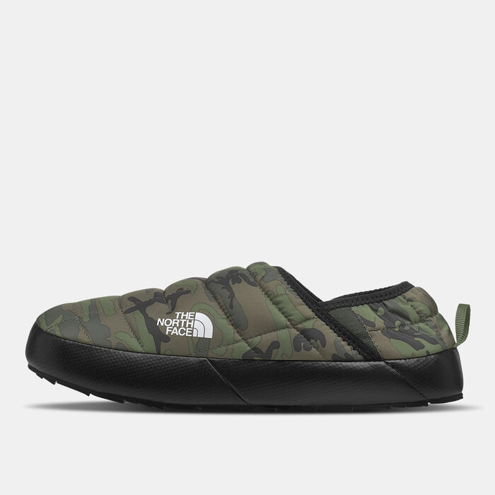 The North Face Men's Thermoball Traction V Mule Slip-On Shoes Green The North Face Men's Thermoball Traction V Mule Slip-On Shoes Green image number 1