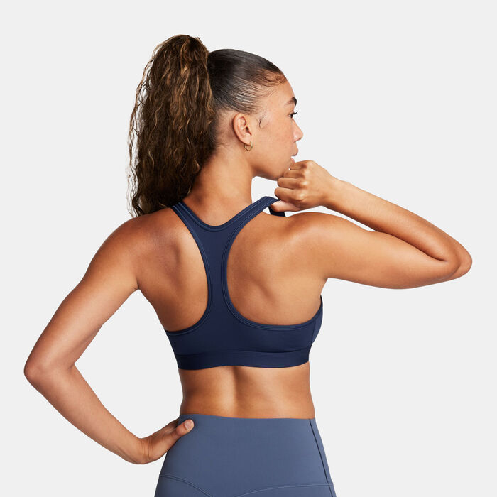 Nike Women's Swoosh Light-Support Training Sports Bra Blue Nike Women's Swoosh Light-Support Training Sports Bra Blue image number 1