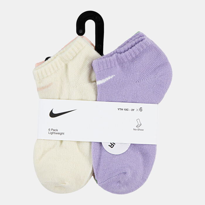 Nike Kids' NHG Metallic Swoosh No-Show Socks (6 Pack) Multi-Color Nike Kids' NHG Metallic Swoosh No-Show Socks (6 Pack) Multi-Color image number 3