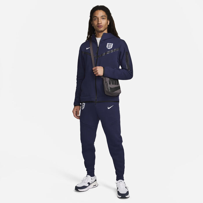 Nike Men's England Tech Fleece Football Joggers Blue image number 8