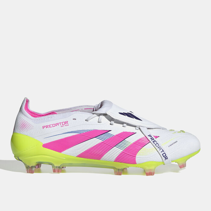 adidas Men's Predator League Fold-Over Tongue Firm Ground Football Shoes Pink adidas Men's Predator League Fold-Over Tongue Firm Ground Football Shoes Pink image number 0