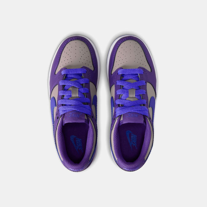 Nike Kids' Dunk Low Shoes Purple Nike Kids' Dunk Low Shoes Purple image number 3