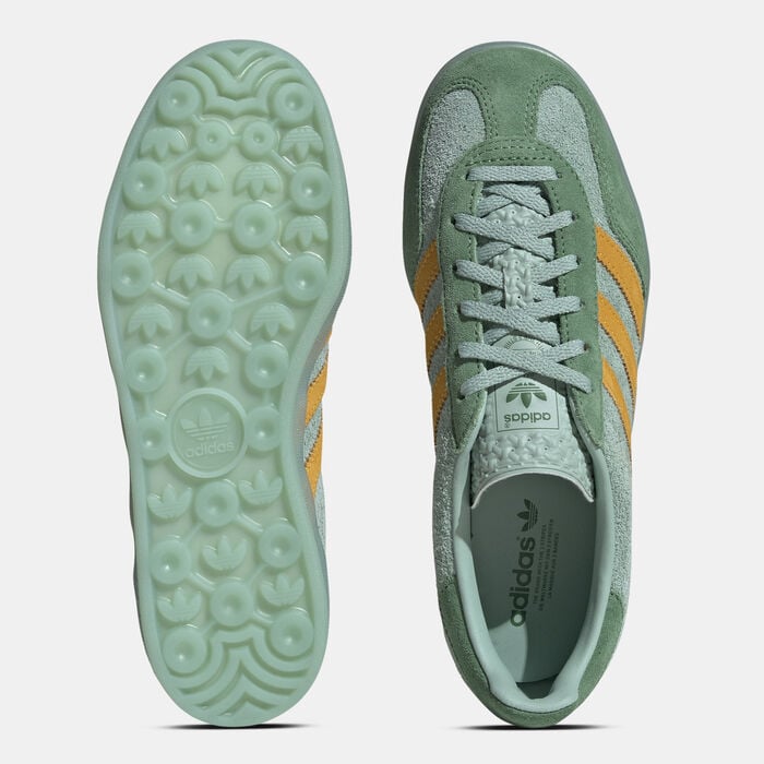adidas Originals Women's Gazelle Indoor Shoes Green adidas Originals Women's Gazelle Indoor Shoes Green image number 4
