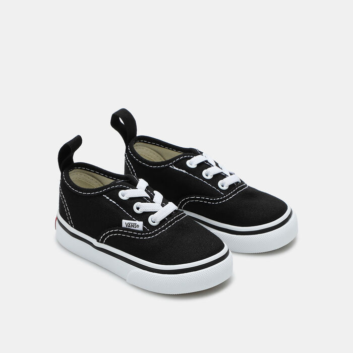Vans Kids' Authentic Elastic Lace Shoe (Baby and Toddler) Black image number 1