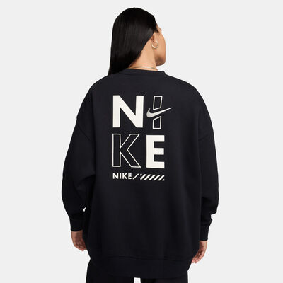 Nike Women's Fleece Sweatshirt Black Nike Women's Fleece Sweatshirt Black