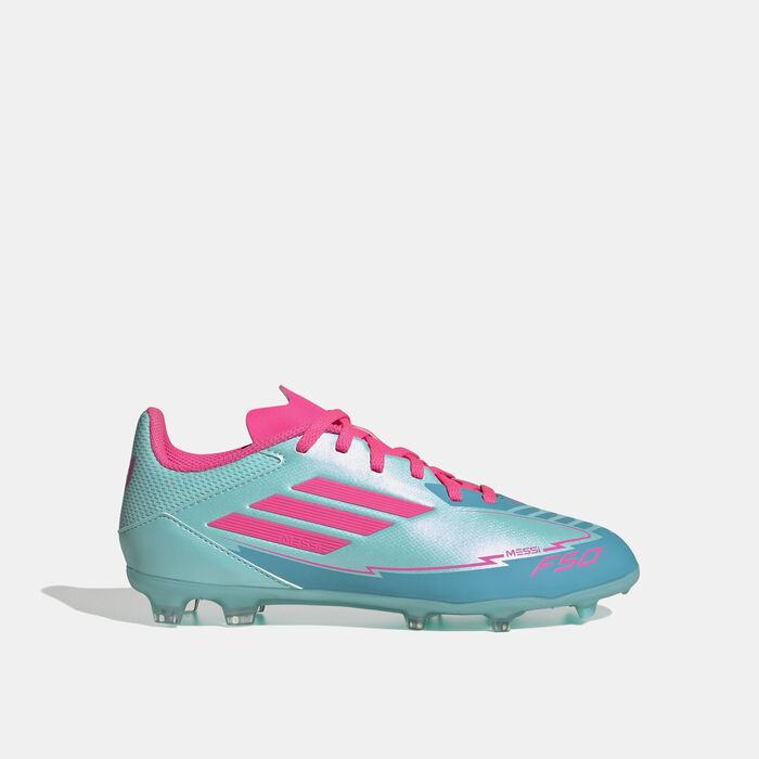 adidas Kids' F50 League Messi Firm/Multi-Ground Football Shoes Pink adidas Kids' F50 League Messi Firm/Multi-Ground Football Shoes Pink image number 0