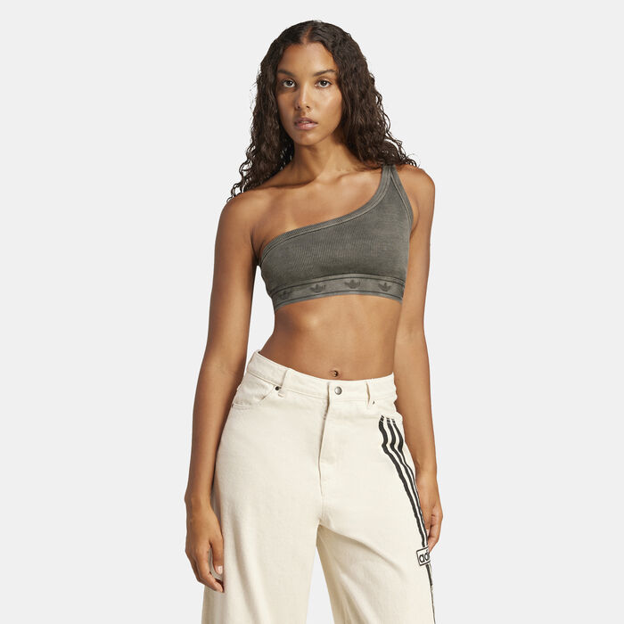 adidas Originals Women's One-Shoulder Top Black adidas Originals Women's One-Shoulder Top Black image number 0