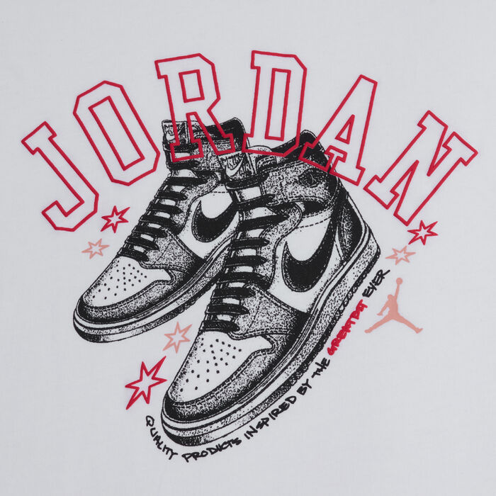 Jordan Kids' AJ1 Rookie T-Shirt Black image number 2
