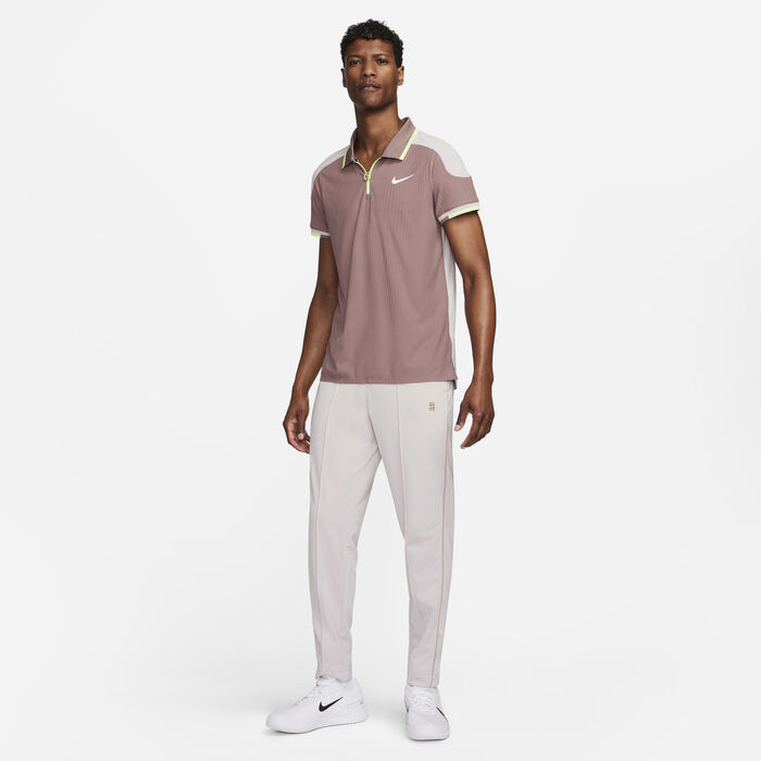 Nike Men's Court Slam Dri-FIT ADV Tennis Polo Shirt Pink image number 5