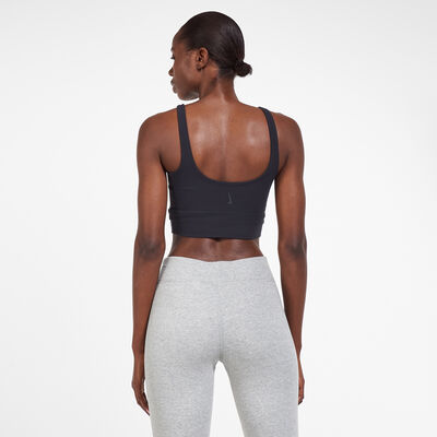 Nike Women's Yoga Luxe Infinalon Crop Top Black