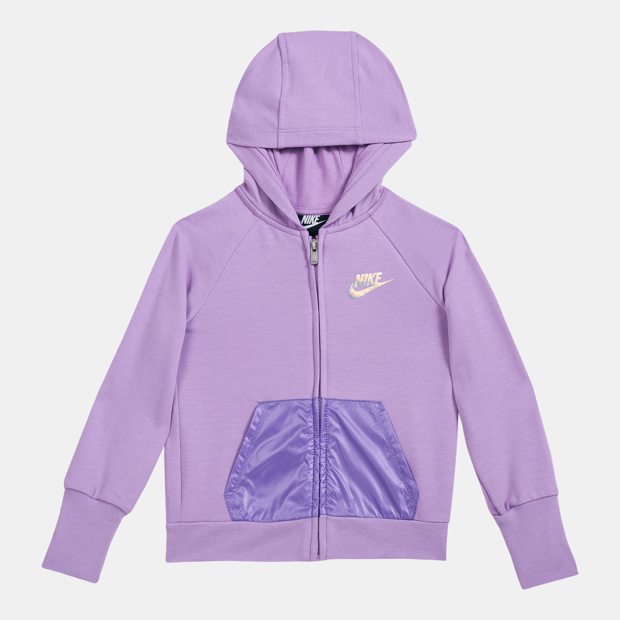 Kids Sportswear Full Zip Hoodie Purple Nike in KSA SSS