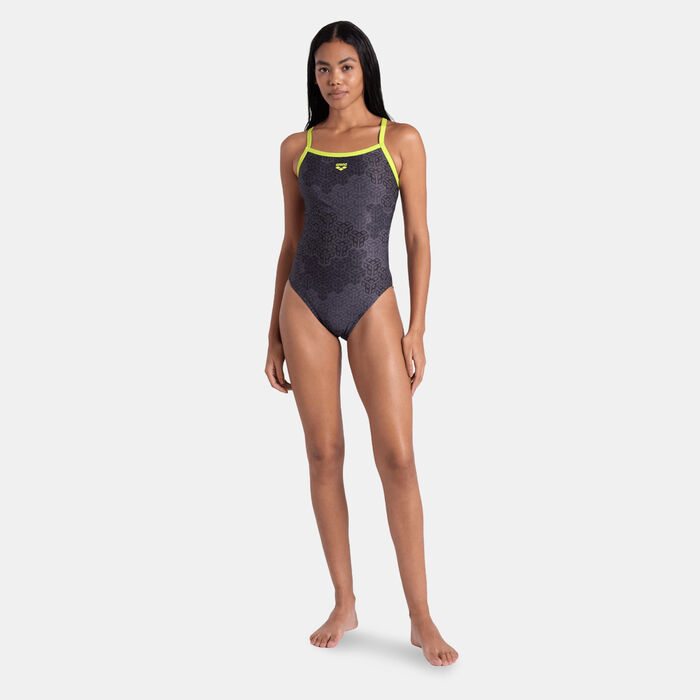 Arena Women's Kikko Challenge Back One-Piece Swimsuit Black image number 2