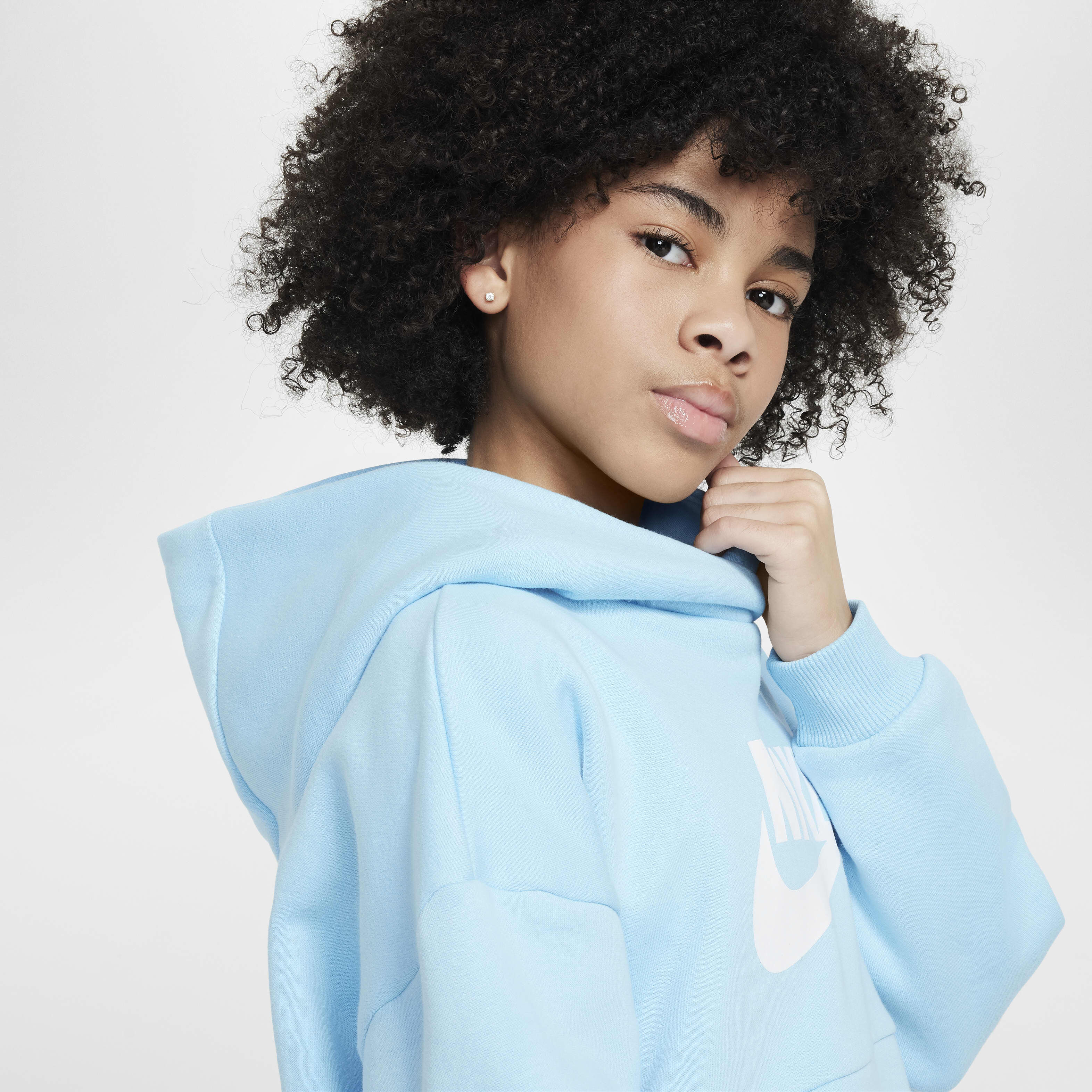 Blue nike hoodie womens deals