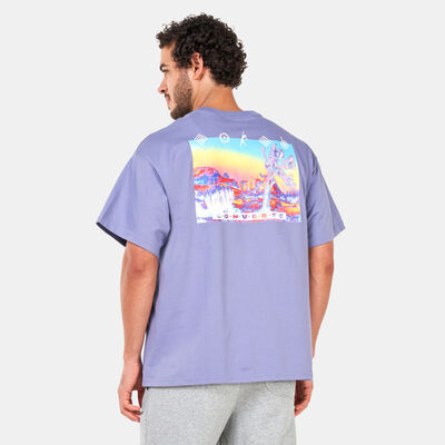 Converse Men's Inverted Desert T-Shirt Purple Converse Men's Inverted Desert T-Shirt Purple