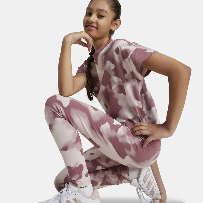 adidas Kids' Future Icons Camo 7/8 Leggings (Older Kids) Multi-Color adidas Kids' Future Icons Camo 7/8 Leggings (Older Kids) Multi-Color image number 4
