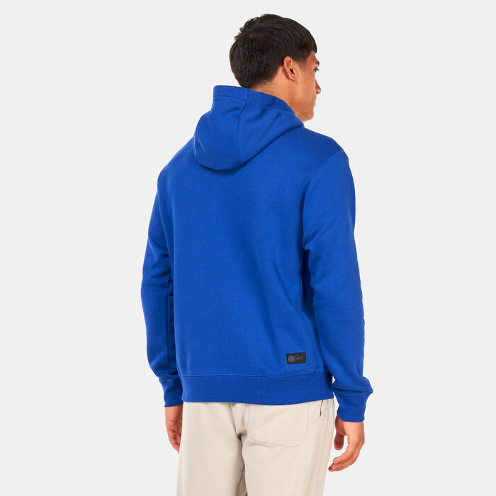 Nike Men's Chelsea F.C. Club Fleece Pullover Hoodie Blue Nike Men's Chelsea F.C. Club Fleece Pullover Hoodie Blue image number 1