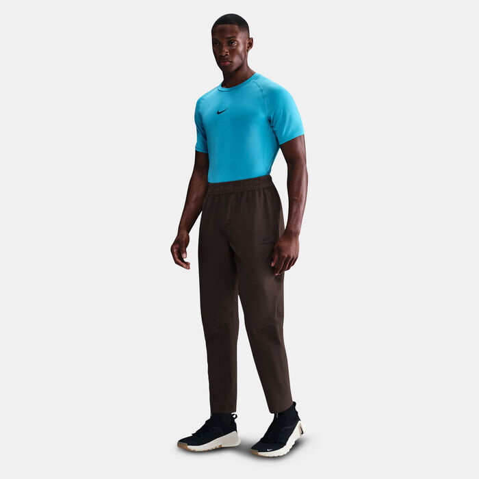 Nike Men's Pro Dri-FIT Training Pants Brown Nike Men's Pro Dri-FIT Training Pants Brown image number 2