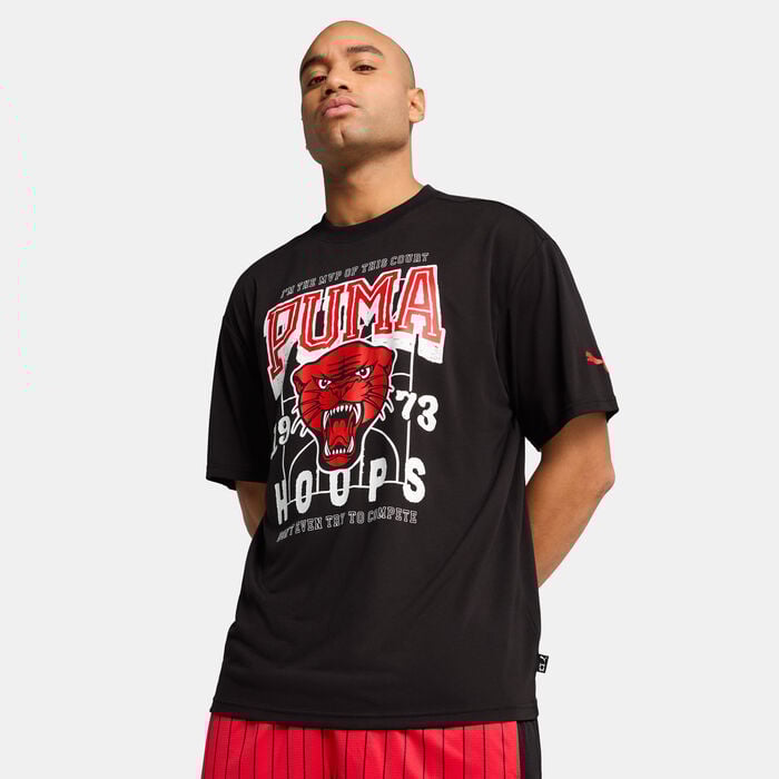 PUMA Men's Rival Rage Basketball T-Shirt Black PUMA Men's Rival Rage Basketball T-Shirt Black image number 0