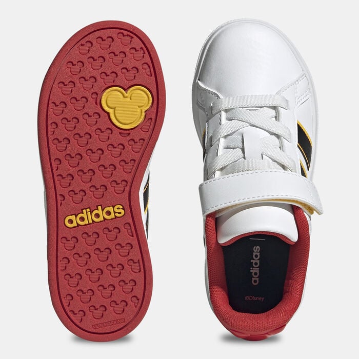 adidas Kids' Disney Mickey Mouse Grand Court Shoes White adidas Kids' Disney Mickey Mouse Grand Court Shoes White image number 4