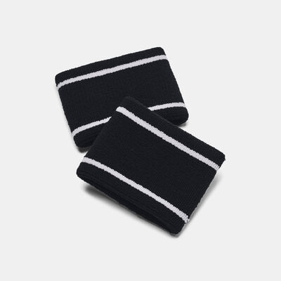 Under Armour Striped Performance Wristband Black