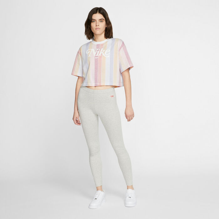 Nike Women's Sportswear Retro Crop Top White Nike Women's Sportswear Retro Crop Top White image number 4