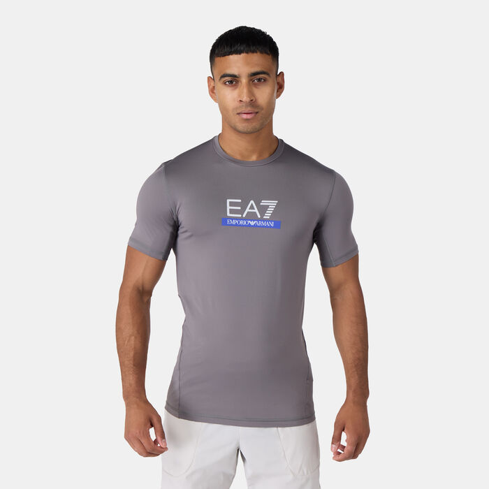 EA7 Emporio Armani Men's Logo T-Shirt Grey image number 0