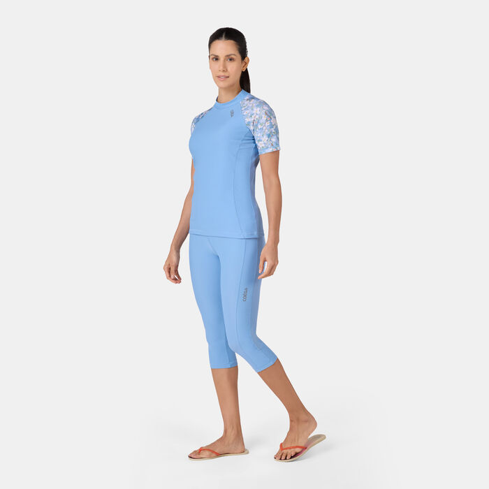 COEGA Women's 3/4 Swimming Leggings Blue image number 2