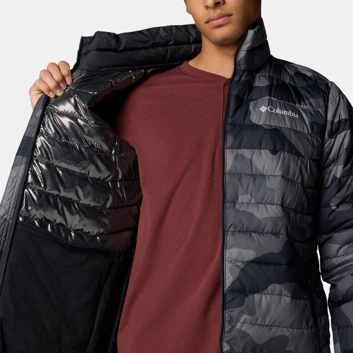 Columbia Men's Powder Lite II Printed Jacket Black Columbia Men's Powder Lite II Printed Jacket Black image number 3