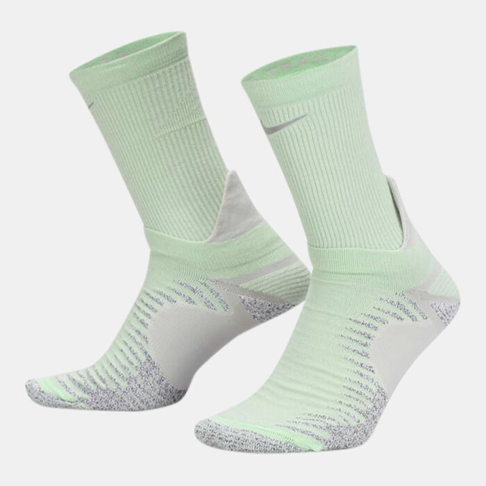Nike Trail Running Crew Socks Green Nike Trail Running Crew Socks Green image number 2