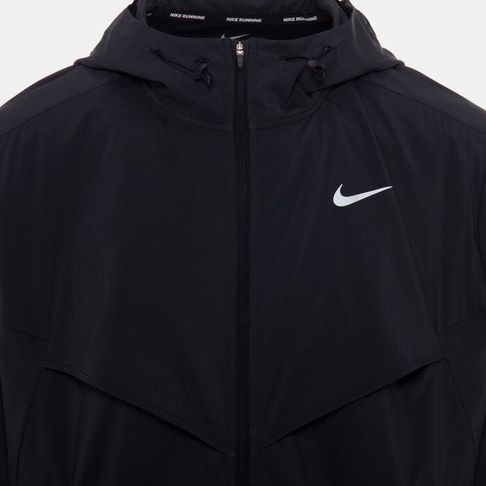 Nike Men's Windrunner Repel Running Jacket Black Nike Men's Windrunner Repel Running Jacket Black image number 2