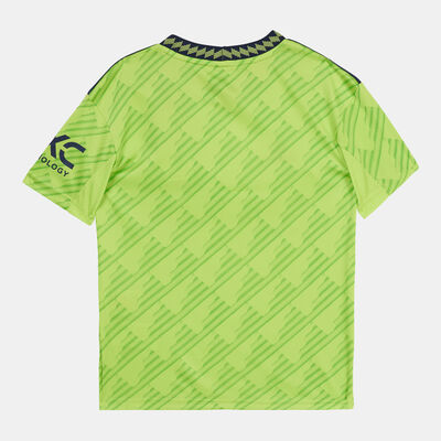 adidas Kids' Manchester United Third Jersey - 2022/23 yellow adidas Kids' Manchester United Third Jersey - 2022/23 yellow