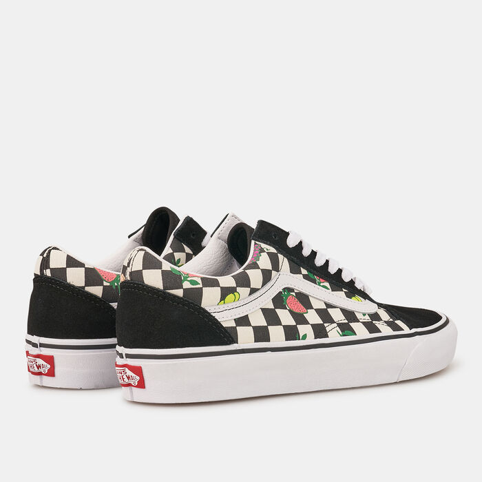 Vans Fruit Checkerboard Old Skool Unisex Shoe Black Vans Fruit Checkerboard Old Skool Unisex Shoe Black image number 3