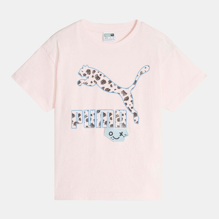 PUMA Kids' Classics Mix Match T-Shirt Pink PUMA Kids' Classics Mix Match T-Shirt Pink image number 0