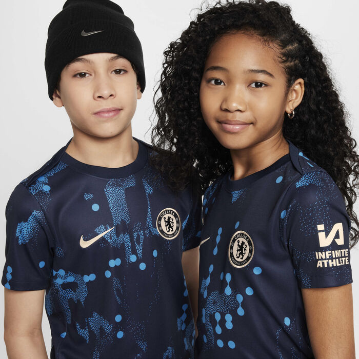 Nike Kids' Chelsea F.C. Academy Pro Dri-FIT Football Pre-Match Top Blue Nike Kids' Chelsea F.C. Academy Pro Dri-FIT Football Pre-Match Top Blue image number 2