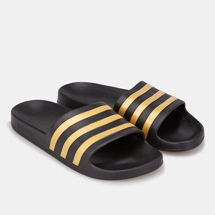adidas Adilette Aqua Slides Black adidas Adilette Aqua Slides Black image number 0