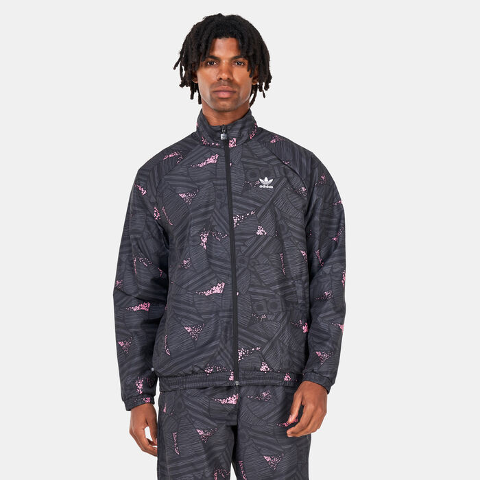 adidas Originals Men's Rekive Trefoil All Over Print Track Jacket Multi-Color adidas Originals Men's Rekive Trefoil All Over Print Track Jacket Multi-Color image number 0