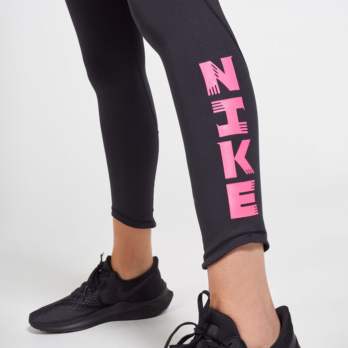 Women's Nike Icon Clash Leggings XS Black Gym Running Training CU5110  Printed