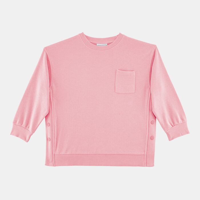 Sun and Sand Sports Kids' Pocket Sweatshirt Pink Sun and Sand Sports Kids' Pocket Sweatshirt Pink image number 0