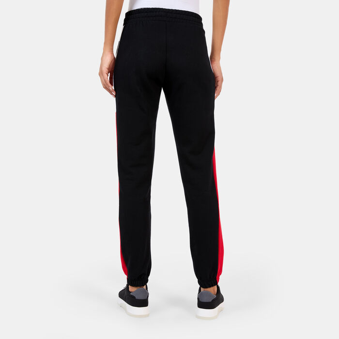 New Era Women's NBA Chicago Bulls Colourblock Sweatpants Black New Era Women's NBA Chicago Bulls Colourblock Sweatpants Black image number 1