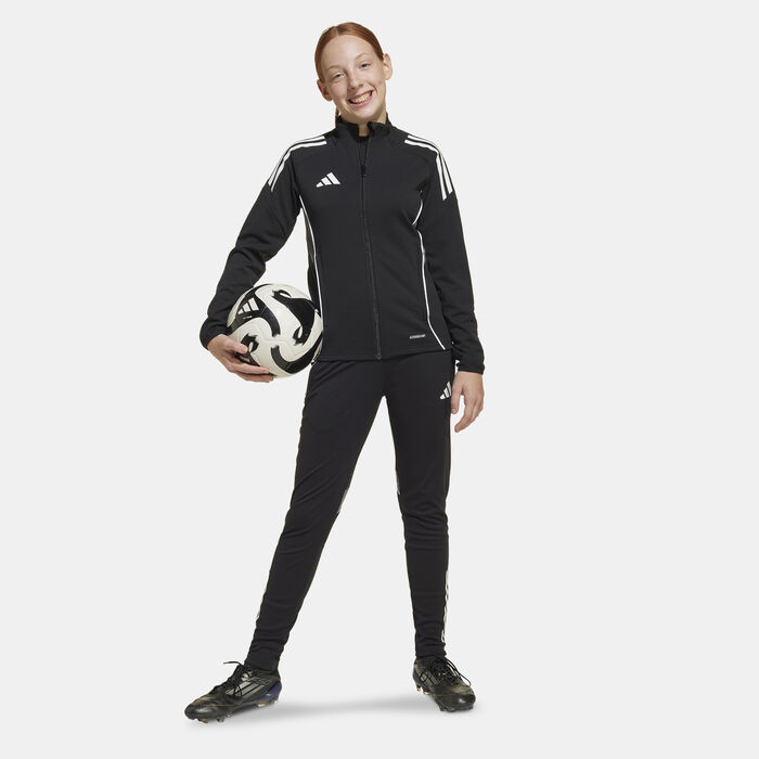 adidas Kids' Tiro 25 Competition Football Training Jacket Black adidas Kids' Tiro 25 Competition Football Training Jacket Black image number 2