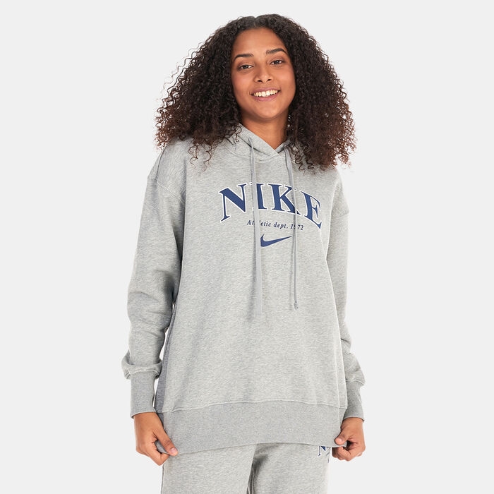 Nike Women's Sportswear Oversized Fleece Hoodie Grey image number 0