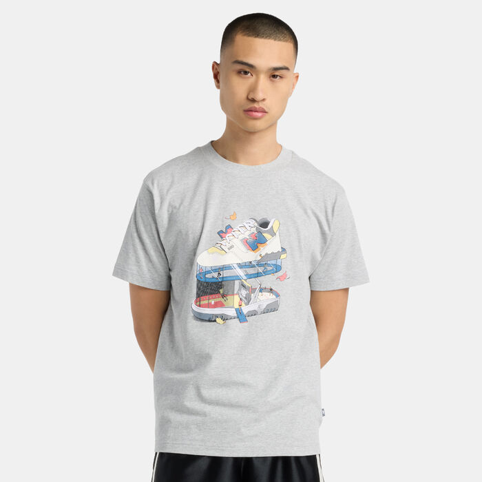 New Balance Men's Fitness Center T-Shirt Grey New Balance Men's Fitness Center T-Shirt Grey image number 0