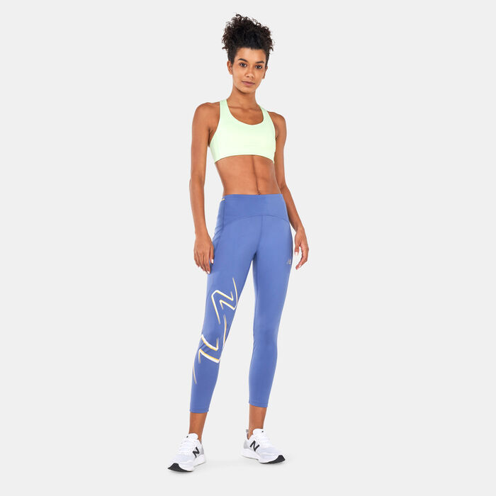 New Balance Women's Graphic Impact Run Leggings Multi-Color image number 2