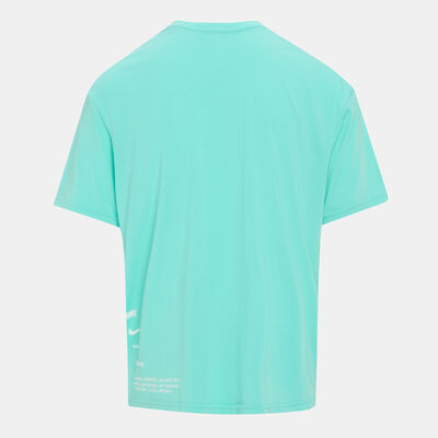 Nike Swim Men's Hydroguard Swimming Top Blue