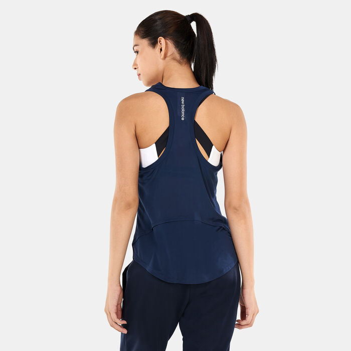 New Balance Women's Accelerate Training Tank Top Black New Balance Women's Accelerate Training Tank Top Black image number 1