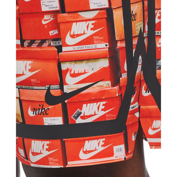 Nike Swim Men's Printed Swimming Shorts Orange Nike Swim Men's Printed Swimming Shorts Orange image number 3